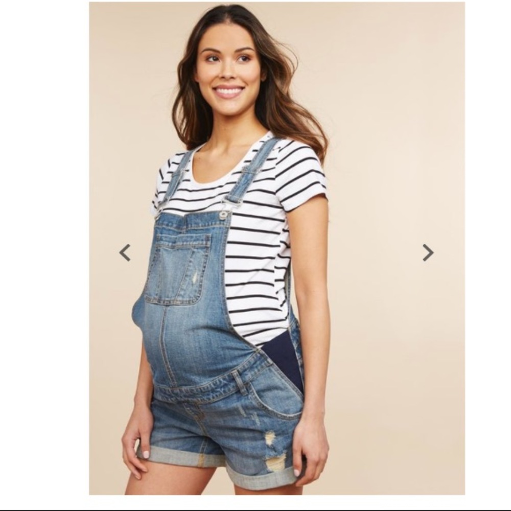 Maternity overall shorts